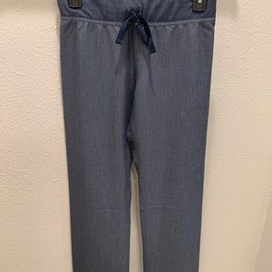 XXS Figs Heather Denim Livingston Scrub Pants